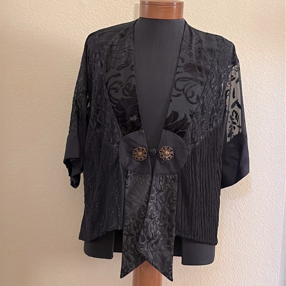 Sterling Black Formal Kimono